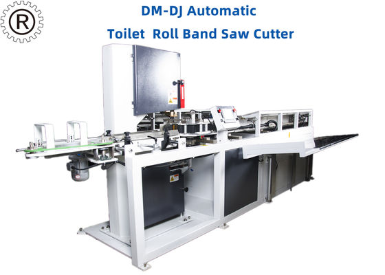 qualité  7.5KW 0.6Mpa Automatic Band Saw Cutting Machine For Toilet And Kitchen Roll usine