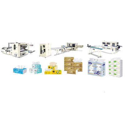V Machine de production de tissus faciaux pliants 28-32GSM*1ply Jumbo Roll