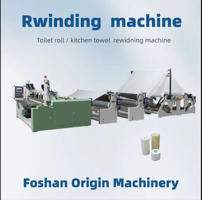 Ligne de production automatique de rouleaux de papier toilette / essuie-tout Jrt Maxi Rembobineuse