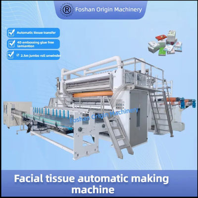 Ligne de production de mouchoirs en papier automatique - Machine de fabrication à pliage intercalé