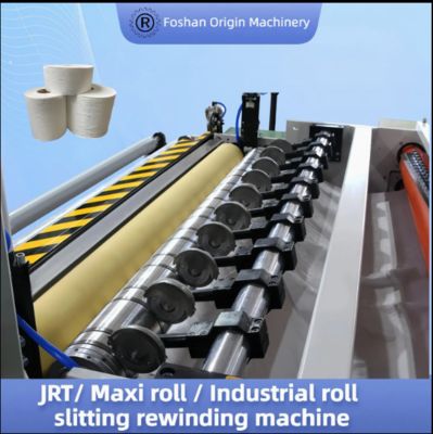 Ligne de rebobinage industriel JRT avec fendeuses en ligne pour produits en papier tissu doux et absorbant