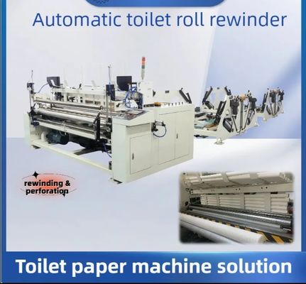 Machine à fabriquer du papier toilette, petite, facile, manuelle, avec unité de gaufrage optionnelle