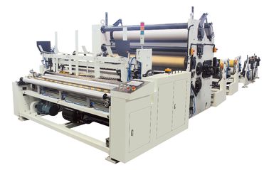 machine se pliante du tissu 15KW, grande machine de rebobinage de serviette de cuisine de système de stratification de colle de rouleau de papier hygiénique