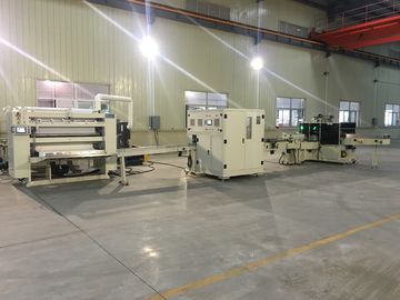 Chaîne de production molle de papier de soie de soie acier au dossier fois par V de tissu facial d'acier