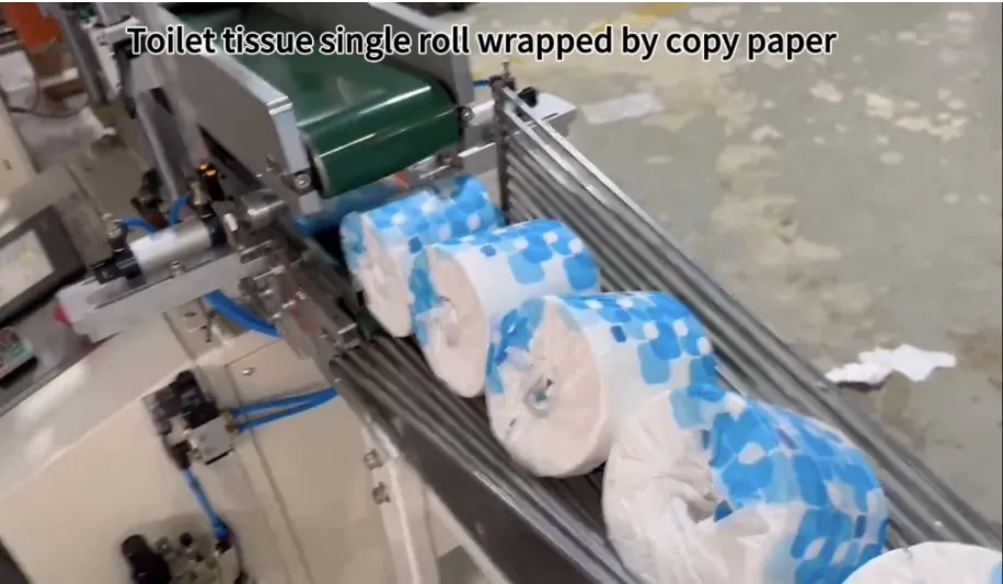 Ligne de production automatique de rouleaux de papier toilette / essuie-tout Jrt Maxi Rembobineuse 2