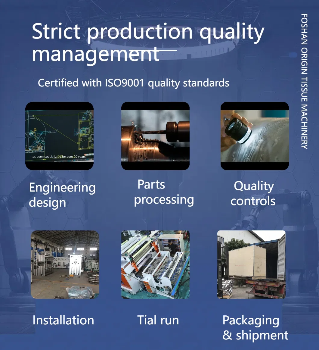 Papier de soie pour mouchoirs de poche - Machine de production 6