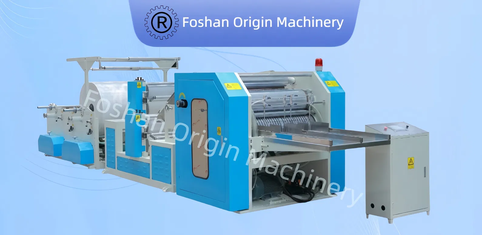 Machine de production de serviettes de table en papier 1 à 3 épaisseurs, pliage 1/8 0