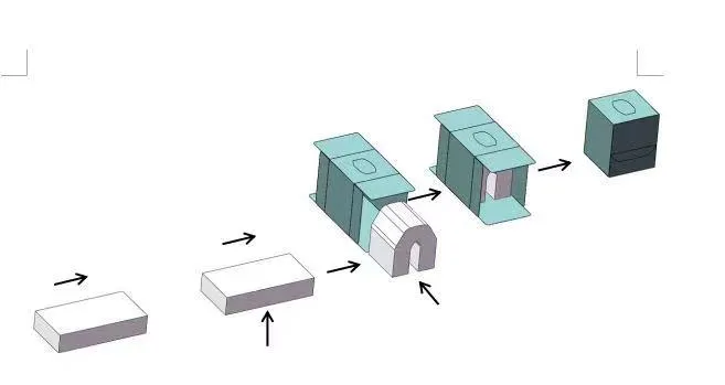 Ligne de production de mouchoirs personnalisable pour la transformation du papier avec pompe à vide 1